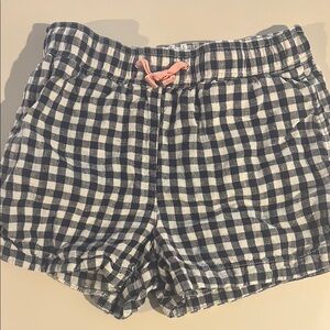 Crewcuts Kids Gingham Shorts - Navy and White